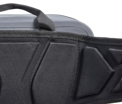 Xelfly Waterproof Fishing Waist Bag with Rod Holder, Padded Waist Straps & Gear Loops - Submersible Zipper, Rugged Top Handle, Adjustable Attachments (Gray) - color: Gray, size: Waist Bag
