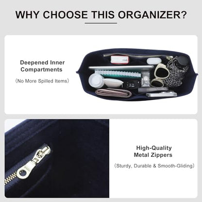 Purse Organizer Insert Compatible with Longchamp Le Pliage Energy L Backpack, Blue/LB - color: Blue, size: L Backpack