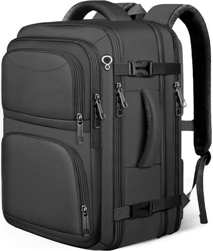 Travel Backpack, Extra Large Travel Backpack, TSA 18.4 inch Laptop Bag Flight Approved, Lightweight Business Luggage Bag, Gifts for Men Women, Black - color: Black, size: XX-Large