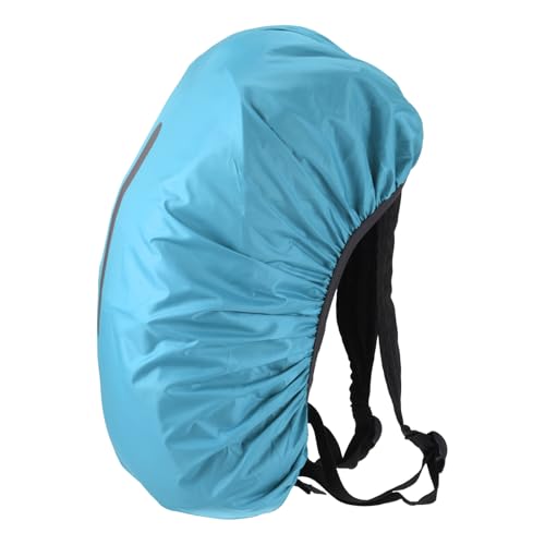 M METERXITY Backpack Rain Cover - Waterproof Lightweight Cover with Vertical Reflective Strap, Apply to Cycling/Mountain Climbing (75-85L, XXL, Light Blue)