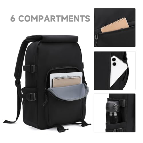GAEKEAO Classical Basic Travel Backpack for Women and Men Lightweight Travel Workout Sports Backpack Casual Daypack, Black - color: A01 Black