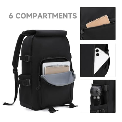 GAEKEAO Classical Basic Travel Backpack for Women and Men Lightweight Travel Workout Sports Backpack Casual Daypack, Black - color: A01 Black
