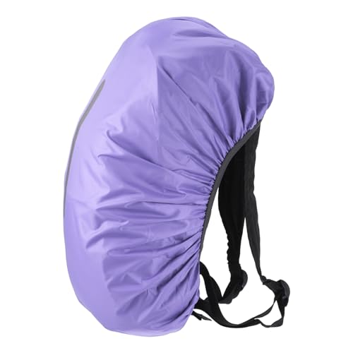 M METERXITY Backpack Rain Cover - Waterproof Lightweight Cover with Vertical Reflective Strap, Apply to Cycling/Hiking/Mountain Climbing (30-40L, S, Purple)