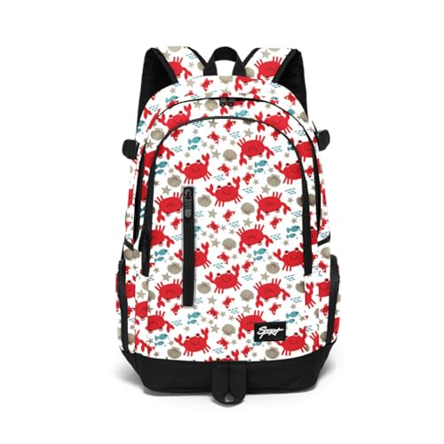 rickyh style School Backpack Travel Bag for Men & Women Lightweight College Back Pack with Laptop Compartmen - color: 01pxie