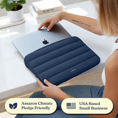 Vandel The Original Puffy Laptop Sleeve Case, 13-14 inch Laptop Sleeve Bag Case 13.3 Inch, Compatible with MacBook Air 13, Pro 14/13 iPad Pro 12.9, HP Dell ASUS, Computer Bag Cover - color: i. Navy, size: 13-14 Inch