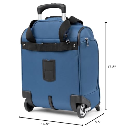 Travelpro Luggage Maxlite 5 Softside Lightweight Rolling Underseat Compact Carry on Upright 2 Wheel Bag, 15-Inch — Ensign Blue - color: Ensign Blue