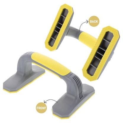 Pushup Bars Handles Strength Training Pushup Stands Set, Plastic Non-slip Ergonomic Grip, Home Workout Equipment for Men and Women Fitness