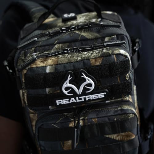WOLFpak 9L Tactical Sling Bag |Concealed Carry CCW Backpack | Military Crossbody EDC Daypack Molle Chest Shoulder Pack for Hiking, Travel, Work | (Realtree Edge Black) - color: Black