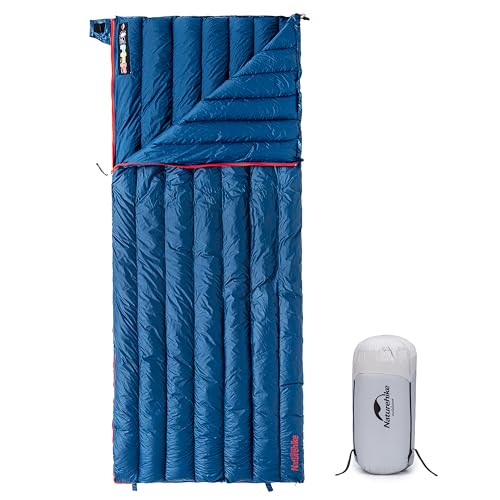 Naturehike Ultralight Backpacking RDS Down Sleeping Bag for Adults, 650 Fill Power Sleeping Bag for 42/52℉, 20oz Compact Lightweight Sleeping Bags for Hiking Camping 3 Seasons - color: Navy, size: Medium