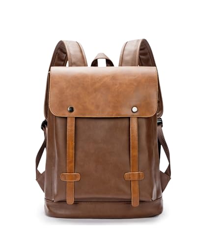 KingTo Anti Theft Laptop Backpack for Men Women, Lightweight Travel Bag | Lightweight business backpack, laptop storage and anti-theft travel styling support commute, campus and daily trips - color: Brown