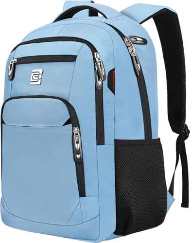Volher Laptop Backpack,Business Travel Anti Theft Slim Durable Laptops Backpack,Water Resistant College Computer Bag for Women & Men Fits 15.6 Inch Laptop and Notebook-Pale Blue - color: Pale Blue, size: 15.6 Inch, style: Laptop
