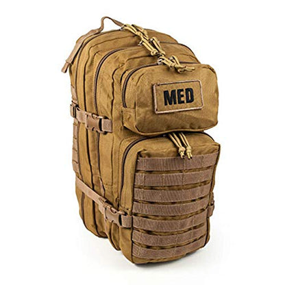 Luminary Tactical Trauma Kit Fully Stocked First Aid Kit Backpack EMS/EMT First Responder Medical Bug Out Bag for Preppers Professionals and Outdoorsman (Coyote Tan) - color: Coyote Tan