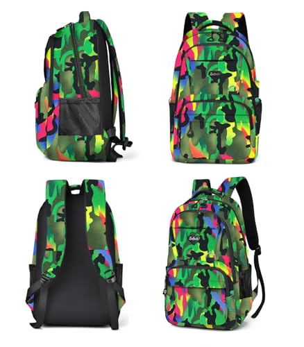 Casual Lightweight Backpacks for Boys & Girls, School Bookbags, 15 "Laptop Backpack, Travel Bag (213mclv) - color: 213mclv