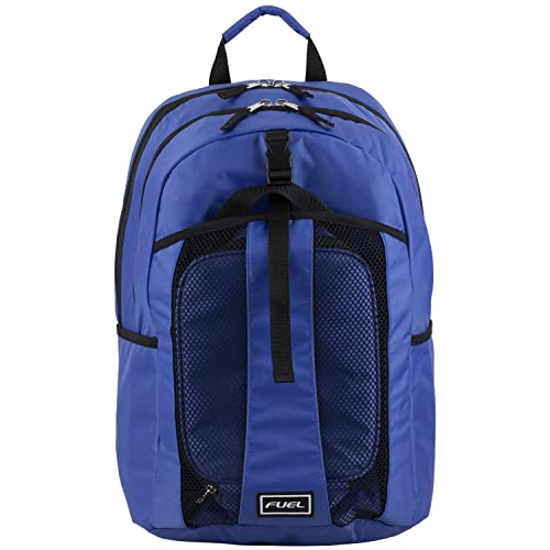 FUEL Lunch Backpack Set Teens Student Water Resistant Bookbag Bag Soft Reusable Insulated Cooler Lunch Box Thermal Travel Office Lunch Bag, Cobalt Blue - color: Blue Wave