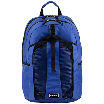 FUEL Lunch Backpack Set Teens Student Water Resistant Bookbag Bag Soft Reusable Insulated Cooler Lunch Box Thermal Travel Office Lunch Bag, Cobalt Blue - color: Blue Wave