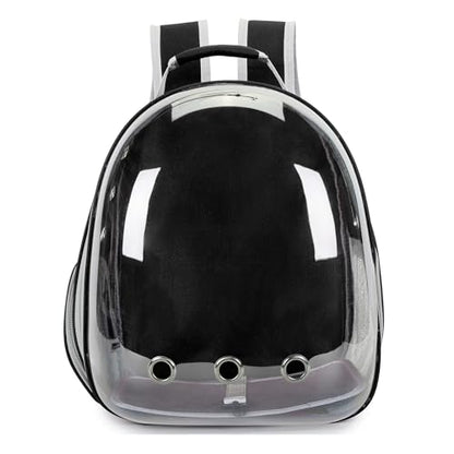 Cat Bubble Backpack Carrier for Small Medium Dogs Cats Carrying Bag, Airline Approved Pet Travel Carrying Bag Dog Hiking Walking Outdoor Backpack (Black) - color: Black