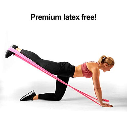 Resistance Band for Working Out | Super Exercise Bands 8,16,24 Yard Bulk Rolls |10 Strengths in Light Medium and Heavy Resistance Bands | Latex Free Workout Bands Including App and e-Book - size: 16 Yards, style: Heavy +