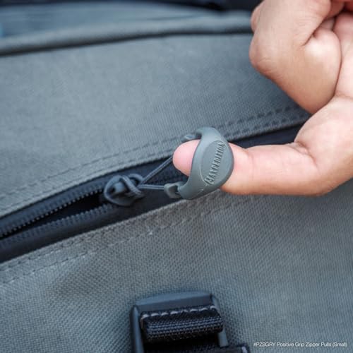 MAXPEDITION Positive Grip Zipper Pulls (Small, Gray) Pack of 6, Zipper Pull Replacement for Tactical Backpack, EDC Pouch, Bug Out Bag & Luggage, Sling Pull Tab, PZSGRY - color: Gray, size: Small