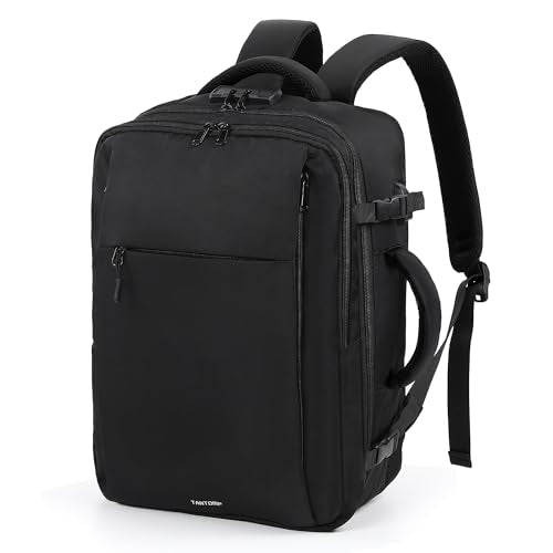 TANTOMI Travel Backpack for Women, Carry On Backpack with Wet-Dry Separation Compartment, TSA-Compliant Laptop Backpack, Personal Item Travel Bag with Anti-Theft Lock for Weekender (Black) - color: 1-black