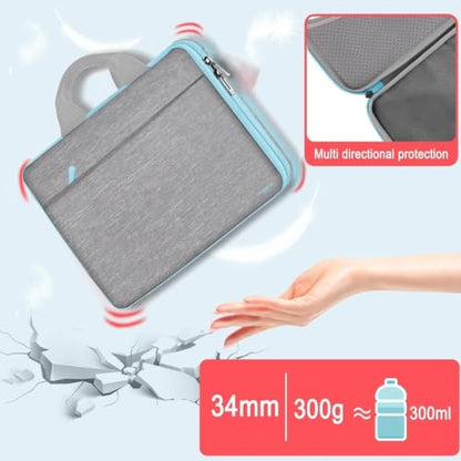 Hseok Laptop Case for MacBook Pro 14inch TSA Sleeve Handbag,Light Gray Blue - color: Light Gray-blue