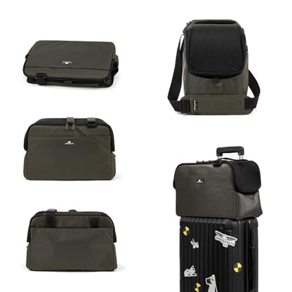 Sleepypod Atom - Airline Approved Pet Carrier and Crash-Tested Car Seat for Cats and Dogs up to 12 lbs (Olive Green) - color: Olive Green