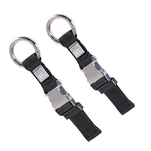 2PCS Add a Bag Luggage Strap Jacket Gripper, Heavy Duty Luggage Straps Carry-on Baggage Suitcase Straps Belts Travel Accessories,Carry Your Extra Bags(Black) - color: Black