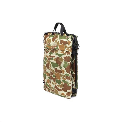 Helinox TERG All Way Square Backpack, Outdoor High-Performance Bag 20L, 1.9lbs, Rugged Materials, Waterproof Zippers (Duck Camo) - color: Duck Camo