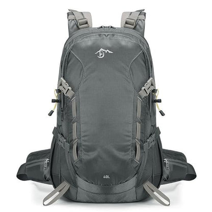 Long Keeper 40L Hiking Backpack Camping Daypack with Waterproof Rain Cover Lightweight Outdoor Sport Travel Backpack Rucksack (Grey) - color: Grey