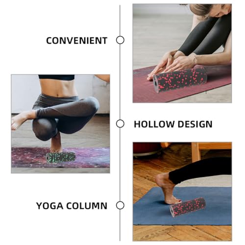 2pcs Compact Exercise Column Foam Roller for Muscle Relaxation, Lightweight Hollow Body Rolling Massager for Back and Exercise, Portable Fitness Roller for Home and Travel