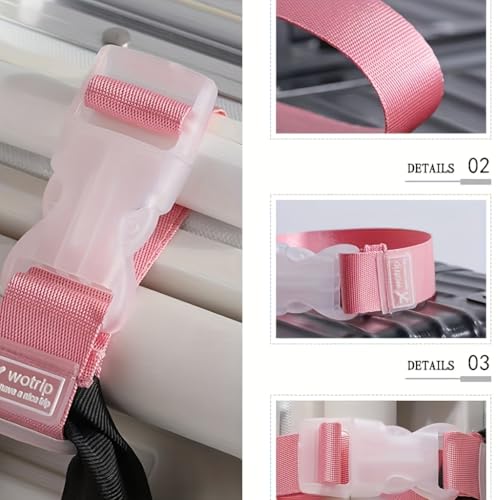3Pcs Multi-Color Luggage Straps - Elastic Nylon Travel Bag Fasteners, Adjustable 25-35cm Length, Heavy-Duty Suitcase Securing Straps for Luggage, Backpacks, Travel Accessories (Green) - color: green