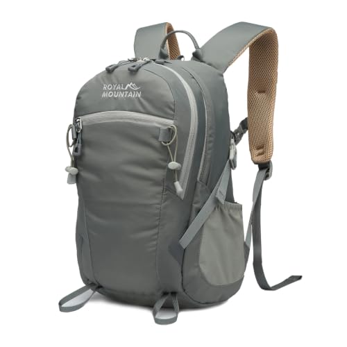 Small Hiking Backpack 20L Lightweight Waterproof Travel Camping Daypack - color: Gray