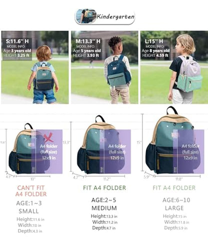 atgark Toddler Backpack for Boys 2-5: Preschool Kindergarten 13" Daycare Backpacks Fit A4 Folder - color: Shark, style: Ages 2-5 (13" H Fit A4 Folder)