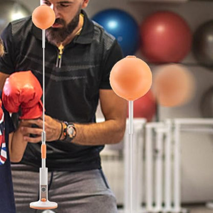 Punching Bag with Stand - Reflex Punching Bag - Freestanding Punching Ball | Speed Bag with Stand | Boxing Gear Trainer Punching Ball | Hand-Eye Coordination Workout Kit | Boxing Bag for Teen Adult - size: 135cm