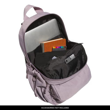 adidas Weekender Backpack – Small Lightweight Everyday Bag, 19L, Preloved Fig Purple/1, OSFA - color: Preloved Fig Purple/1