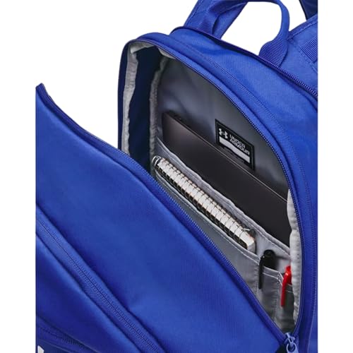 UA Hustle 6.0 Team Backpack by Under Armour - color: Royal-metallic Silver, size: OSFM