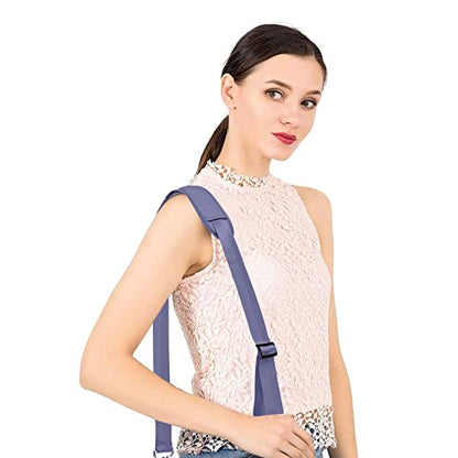 MOSISO 56 inch Shoulder Strap, Adjustable Thick Soft Universal Replacement Non-Slip Fit Padded with Metal Swivel Hooks for Laptop Shoulder Bag/Laptop Messenger Bag/Crossbody Bag, Lavender Gray - color: Lavender Gray