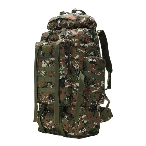 Hiking Backpack for Men 70L/100L Camping Backpack Military Rucksack Molle 3 Days Assault Pack for Climbing | Camping Backpack - color: 100l-jungle