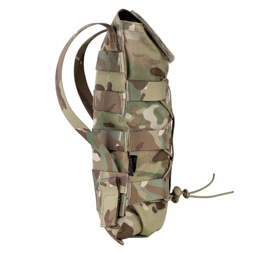 PETAC GEAR 1.5L / 3L Tactical Hydration Pack，Molle Carrier Pouch for 50 oz /100 oz Hydration Bladder Daypack Water Backpack. - color: MC, size: 1.5L bag only