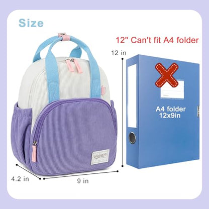 Bluboon Toddler Backpack for Girls Boys 2-4 Cute 12" Preschool Kindergarten Backpacks Kids Daycare Bags School Travel (Purple-blue, Age 2-4 (12" H not Fit A4 Folder)) - color: Purple-blue, size: Age 2-4 (12" H not Fit A4 Folder)