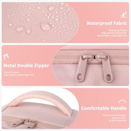 ZOMFELT Travel Backpack for Women Men, Carry On Backpack, TSA 15.6inch Laptop Backpack Flight Approved, Personal Item Travel Bag Nurse Bag Casual Daypack for Weekender Business Trip, Pink - color: Pink