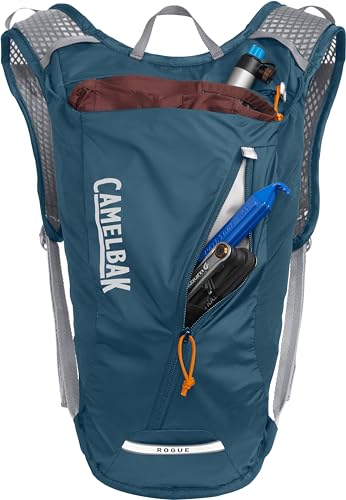 CamelBak Rogue Light 7 Hydration Backpack with Crux Reservoir, Lightweight Ventilated Design for Biking and Hiking - color: Moroccan Blue