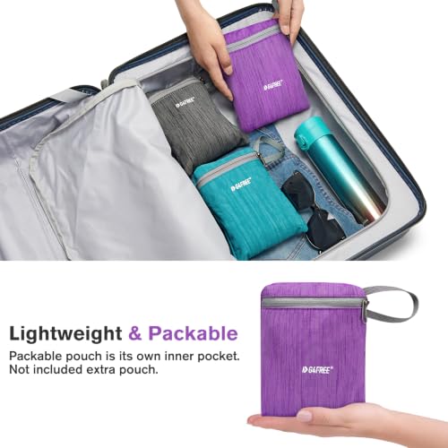 G4Free 10L/15L Hiking Backpack Lightweight Packable Hiking Daypack Small Travel Outdoor Foldable Shoulder Bag - color: Purple, size: 15L