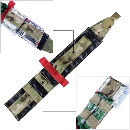 IFAK Insert, Tactical Pocket First Aid Pouch, EDC MED Trauma Kit Organizer | Portable, Slim, 5.56 Magazine Pouch Insert, Flat Medical Panel - color: CP