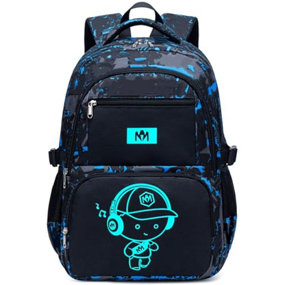Bluboon Kids Backpack Boys Camo Bookbag Teens Elementary School Bag Daypack Travel Back Pack Middle school (Camo-princekin) - color: Camo-princekin