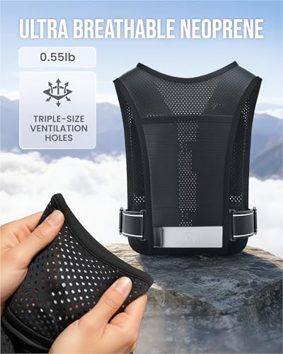 Running Vest for Women Men-Reflective Running Hydration Vest with 500ml Soft Water Bottle, Phone Holder, 2 LED Lights USB Rechargeable-7 Pockets Runners Backpack Marathon - size: X Small-Small
