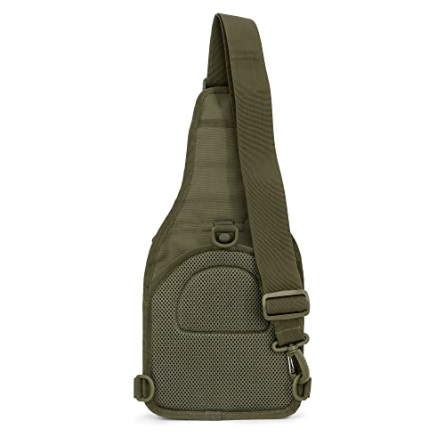 WOLF TACTICAL EDC Sling Bag - Concealed Carry Shoulder Bag for Range, Travel, Hiking, Outdoor Sports - color: Od Green