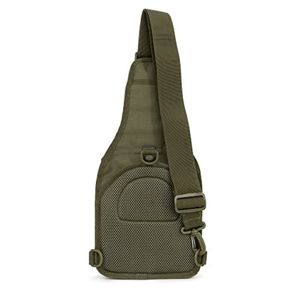 WOLF TACTICAL EDC Sling Bag - Concealed Carry Shoulder Bag for Range, Travel, Hiking, Outdoor Sports - color: Od Green