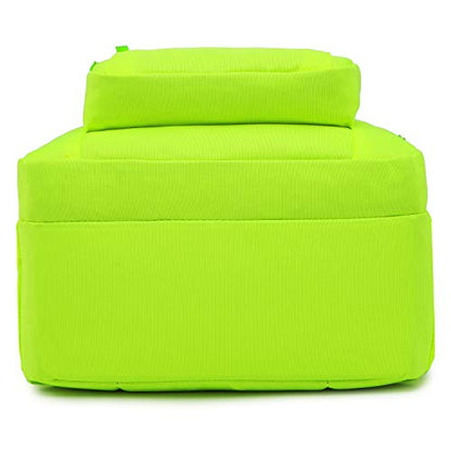 abshoo Classical Basic Womens Travel Backpack For College Men Water Resistant Bookbag (GreenYellow) - color: Greenyellow, size: 16.5 Inc