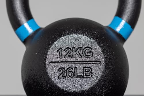 REP Fitness Kettlebell Set and Singles, 4kg to 24kg, 9lb to 53lb Weight Range, Cast Iron, Strength Exercise Training, Home Gym, Power Workout Equipment, Free Weights, Dumbbell Alternative - style: 12 kg
