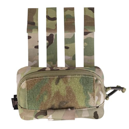 PETAC GEAR Tactical Molle Admin Pouch, Small Organizer Pocket for Tactical Vest/EDC Gun Belt/molle Platform. - color: MC